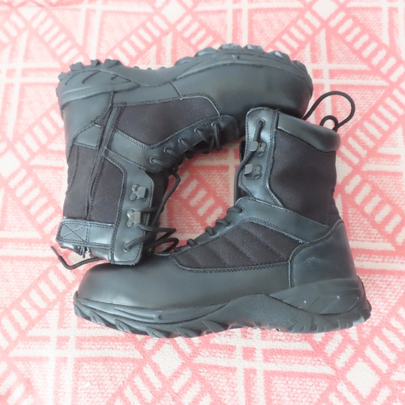 men's 9 4E  XW wide MT. EMEY 6506 Composite Toe Work UTILITY black 8" BOOTS - Picture 6 of 11